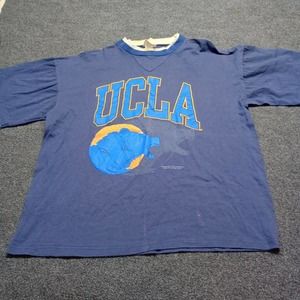 VINTAGE UCLA‎ V Stitch Shirt Adult XL Blue USA Made Final PLAY 90s